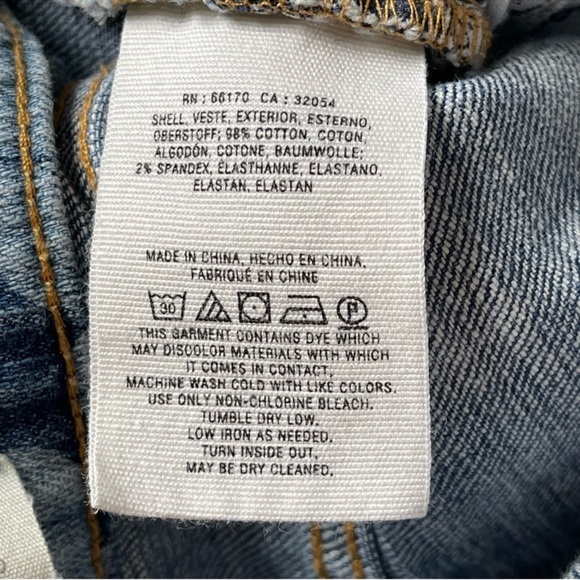 Pilcro And The Letterpress Slim Boyfriend Boho Floral Print Blue Jeans Size 25 - Picture 10 of 13